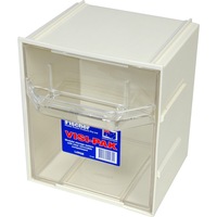 FISCHER PLASTIC 1H042 Large Visi Pak Storage Drawer With Clips - Made From G.P.,