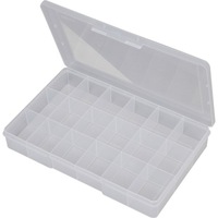 FISCHER PLASTIC 1H094 18 Compartment Storage Box Large Plastic Case 18 Compartment (Large) 310Mm