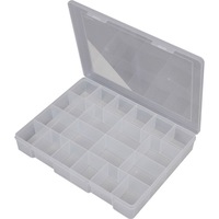 FISCHER PLASTIC 1H097 20 Compartment Storage Box Extra Large Plastic Case 20 Compartment (Xlarge)