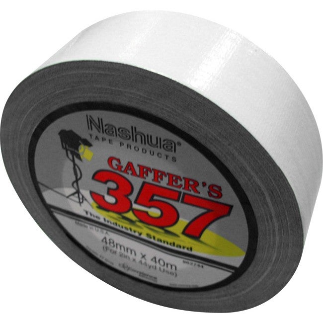 NASHUA 357GTW-40 40Mt X 48Mm Gaffer Tape White Excellent Resistance To Tear and Water