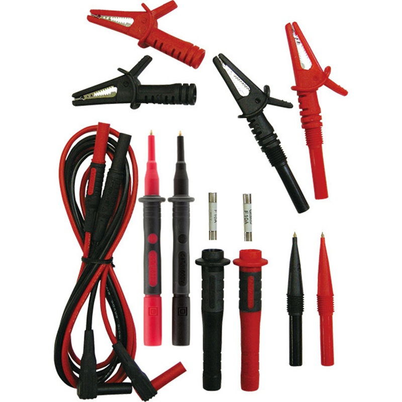 7156BKY KYORITSU Safety Test Leads With Fuse & Alligator Clip Kit ...