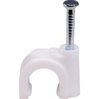 8RDCC Round Cable Clips 100Pk 100 Pack Tough Flexible 8mm