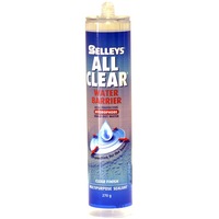 SELLEYS ALLS260 260G All Clear Sealant Cartridge Works On Many Wet Surfaces 270G ALL CLEAR