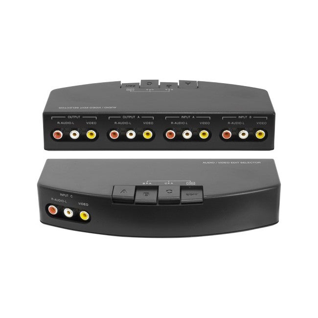 PRO2 AV313 3-Way Composite AV Selector 3 In 2 Out AV Switcher (Av31s) Connect Multiple AV Sources
