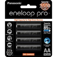 PANASONIC BK3HCCE4BT 4Pk Aa Eneloop Pro Batteries 2550Mah BK-3HCCE/4BT Voltage: 1.2V 4PK AA