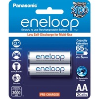 PANASONIC BK3MCCE2BA 2 Pack Aa Eneloop Batteries Rechargeable Lsd BK-3MCCE/2BA Voltage: