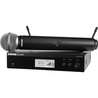 SHURE BLX24RSM58-M17 Rack Mountable Wireless System & Sm58 Fitted Transmitter Lightweight, Rugged