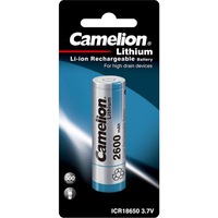 CAMELION CA186501CR 3.7V 2600Mah Lithium Battery 18650 Rechargeable [Flat Top] Voltage: 3.7V 3.7V