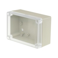 CB8808 Clear Lid Cabinet Meduim 125X85x55 Fixing Screw Spacing: 47 X 46Mm 125 x 85 x 55mm
