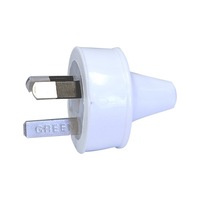 HPM CD100/8WE 3 Pin Plug Top White Fig8 Rated: 10Amp 240V Ac 3 PIN PLUG TOP WHITE FIG8