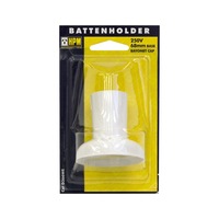 HPM CD366WE Standard Bc Batten Lamp Holder White - For Wall or Ceiling Mount STANDARD BC