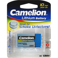 CAMELION CL9V 9V Lithium 10 Year Battery Cr9v 10 Year Smoke Alarm Life Ideal For Smoke Detectors -