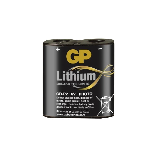 GP CRP2C1 6V 1400Mah Lithium Battery Eq To Dl223a Voltage: 6V 6V 1400MAH LITHIUM BATTERY
