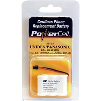 POWERCELL CTB07 3.6V Nicad 400Mah Battery Suits Panasonic / Uniden Phone Nicad Tagged Phone Battery