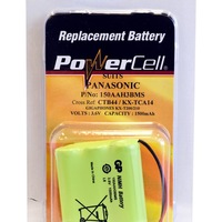 POWERCELL CTB44 3.6V Nimh 1500Mah Battery Suits Panasonic Cordless Phone Nimh Tagged Phone Battery