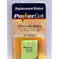 POWERCELL CTB45 3.6V Nimh 650Mah Phone Battery Suits Audioline Cordless Nimh Tagged Phone Battery