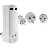 HPM D2USB121 World Travel Pack 2 X USB 4.2A (2 X 2.1A) 2X USB (2.1 Amp) WORLD TRAVEL PACK