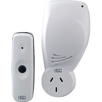 HPM D641/PILR 70M 240V Wireless Door Chime Long Range Bell& Piggy Back Ac Lithium Batteries In the