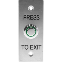 NIDAC DE02 Press To Exit Button Flush Stainless Steel Push Button 30(W) x 75(H) x 1(D)mm