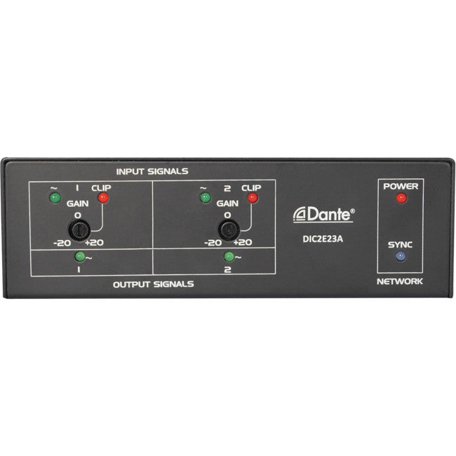 MCLELLAND DIC2E23A 2Ch Analogue Dante Converter Mic or Line 2Ch In/Out Puts Converts Mic or Line