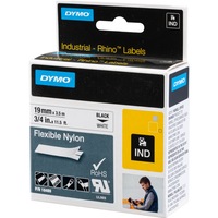 DYMO DYSD18489 Refill Cartridge - 3/4" White Flexible Nylon Tape (19Mm) REFILL CARTRIDGE -