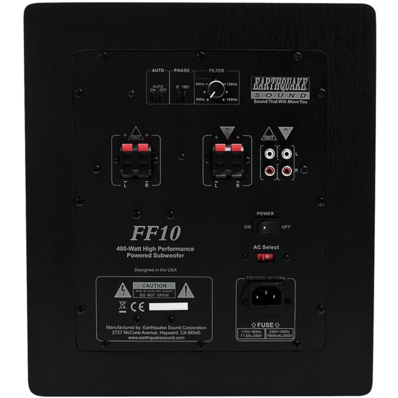 Buy EARTHQUAKE FF10 10" Front Firing Subwoofer Black FF10 Front Firing