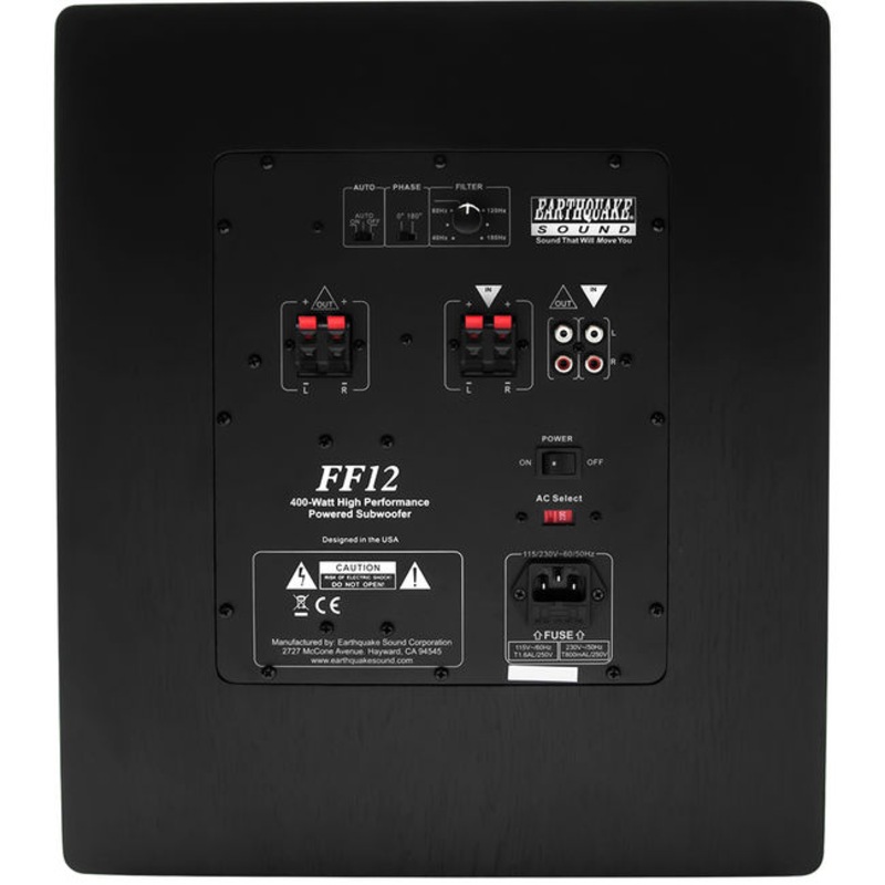 Buy EARTHQUAKE FF12 12" Front Firing Subwoofer Black FF12 Front Firing