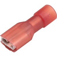 CABAC FIQC1.25-4.8-50 Insulated Terminal - Red 50Pk Wire Range 0.5 - 1Mm Squared Tab Width: 4.8Mm