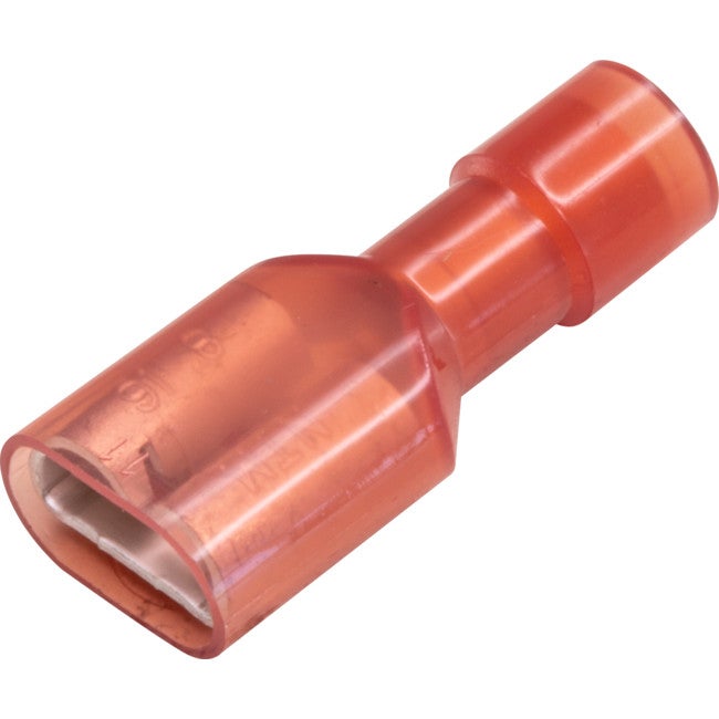 CABAC FIQC1.25-6.4D-50 Insulated Terminal - Red 50Pk Wire Range 0.5 - 1Mm Squared Tab Width: 6.4Mm