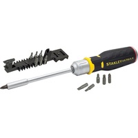 STANLEY FMHTO-62690 Fatmax Ratchet Screwdriver and 12 Piece Bit Set - Bit Storage In Handle