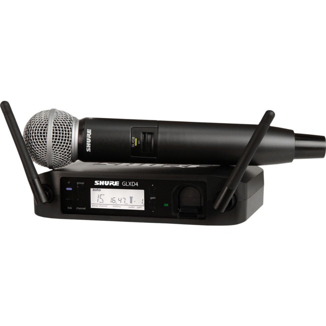 SHURE GLXD24SM58 Handheld Wireless System With Sm58 Microphone Transmitter Sm58 Insert HANDHELD