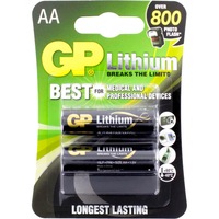 GP 15LC2 1.5V Aa Lithium Fr6 Pk2 Voltage: 1.5V 1.5V AA LITHIUM FR6 PK2