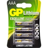 GP 24LC4 1.5V Aaa Lithium Fro3 Pack -4 Voltage: 1.5V 1.5V AAA LITHIUM FRO3 PACK -4