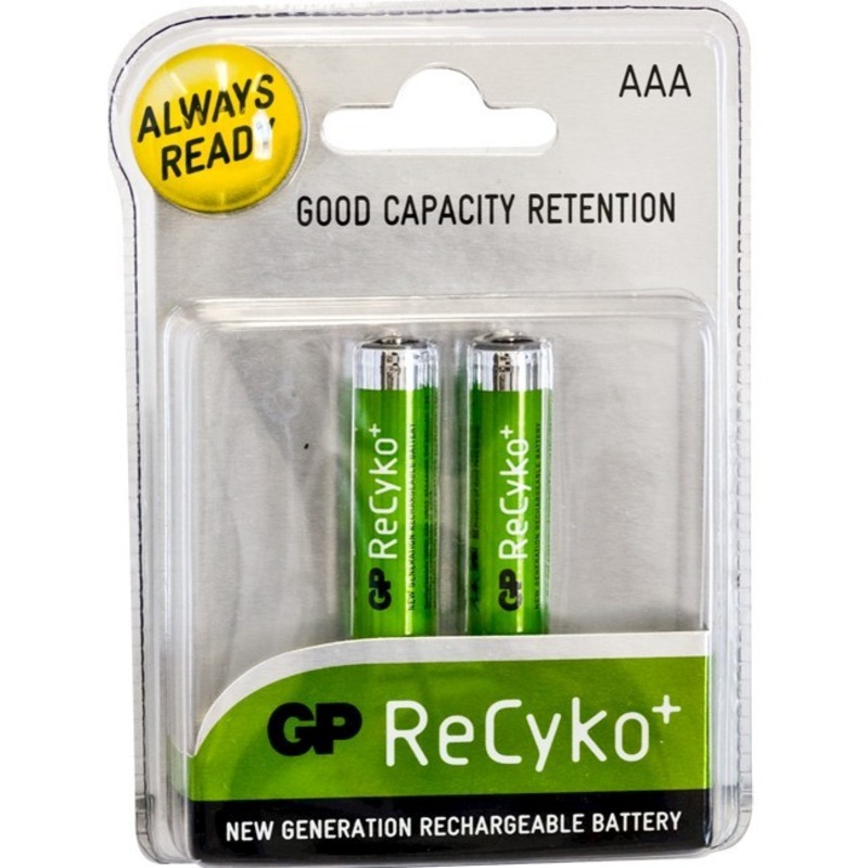 Buy Gp2aaarecy Gp Recyko Lsd Aaa Battery 2pk 820mah Rechargeable Nimh