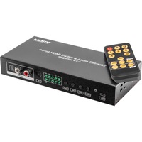 PRO2 HDMI4S18G 4-Way 18Gbps HDMI Switcher Audio Extraction Hdmi2.0 Hdr HDMI 2.0 Version (Support