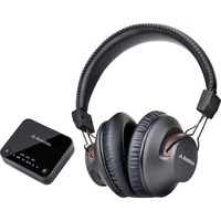 AVANTREE HT4189BLK Wireless Headphone For TV W/ Transmitter 30M Long Range Dual-Link Technology