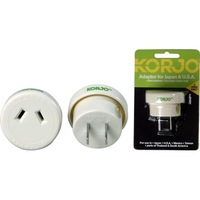 KORJO JA06 Aust. To Japan Travel Adaptor For Australia 240V Plug- Fit24 For Use With Australian/Nz