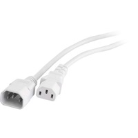 DOSS K10-2MTW 2M White Iec Extension Lead Computer Monitor Lead Flexible 3X 0.75Mm Power Cord 2M