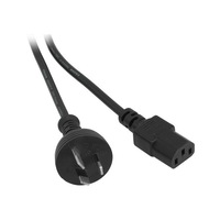 DOSS K9-2MB 2M Black Iec Power Lead Iec-C13 Appliance Cord Flexible 3X 0.75Mm Power Cord 2M BLACK