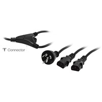 DOSS K9YIEC2 Mains Power To 2X Iec 'Y' - 2M 240V To 2Xiec Socket Lead Suitable For Supply of Power