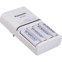 PANASONIC KKJ55MCC4TA Eneloop 2Hr Quick Charger With 4 Bonus Lsd Aa Batteries K-KJ55MCC4TA Charges