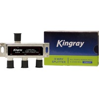 KINGRAY KSP3F 3 Way F-Type Splitter Foxtel Approved F30951 Foxtel Approved F30951 For Domestic Sat,