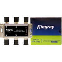 KINGRAY KT420F 4 Way 20Db Tap 5-2400Mhz Power Pass Fox App. F30956 Foxtel Approved F30956 For