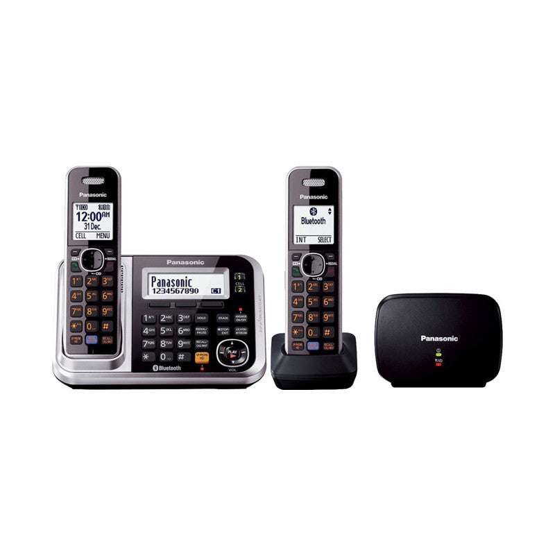 KXTG7882AZS PANASONIC Twin Handset With Repeater and Answering Machine-Mobile Link KX-TG7882AZS