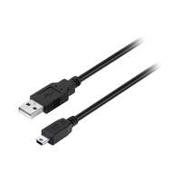 PRO2 LC7186 USB-a To Mini USB-B Lead - 2M 5-Pin To 5-Pin Usb2.0 Clear Cable Sheath USB-a TO MINI