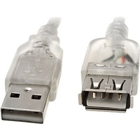 PRO2 LC7194 3M USB-a Plug To USB-a Socket Extension Usb2.0 Transparent 3M USB-a PLUG TO USB-a