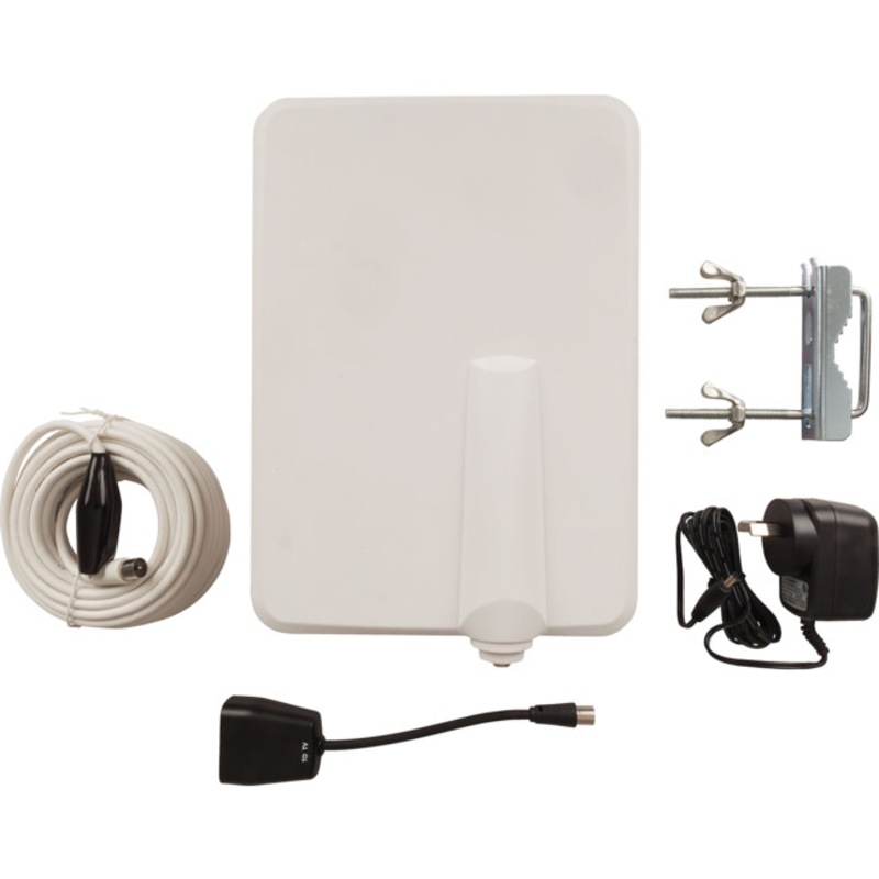 Buy DIGITECH LT3166 Slim Indoor/Outdoor Antenna UHF VHF Amplified Easy To Install and Is