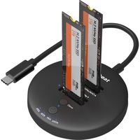 MBEAT M2H3CL H3 USB 3.2 Gen2 Dual M.2 Ssd Clone Dock Sata 6G Black HDD Case