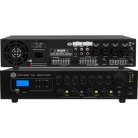 SHOW MPA240S 240W 4-Zone Mixer Amp Mp3 Amplifier Paging Selector Inputs Include 4X Mic and 1X Aux