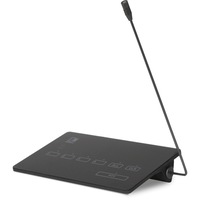 AUDAC MPX48 Paging Console For Mtx48 4 Zones Glass Front Panel With an Anti-Glare Coating PAGING